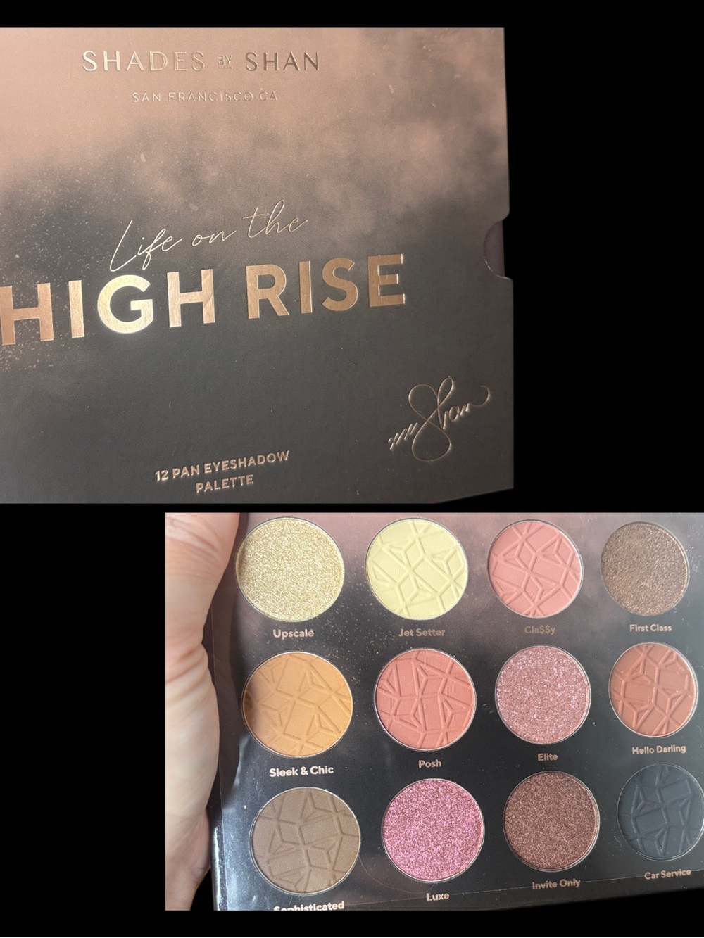 Shades By Shan "High Rise" 12-Pan Eyeshadow Palette - NEW IN BOX
